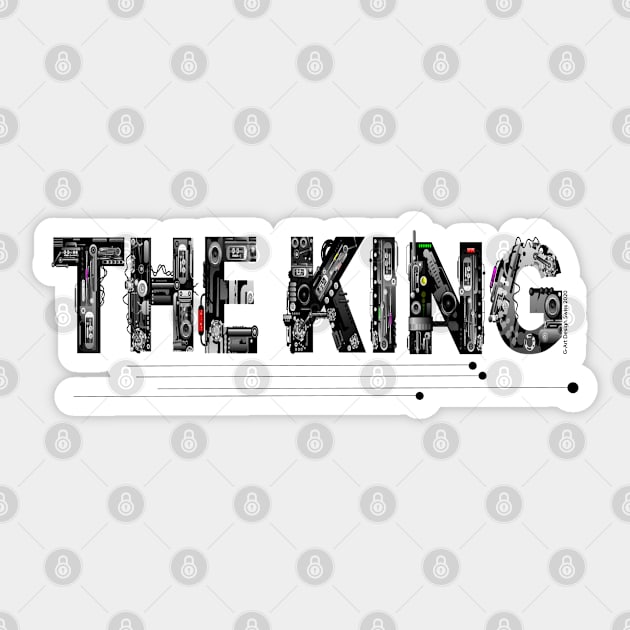 The King Letter Sticker by G-Art Swiss